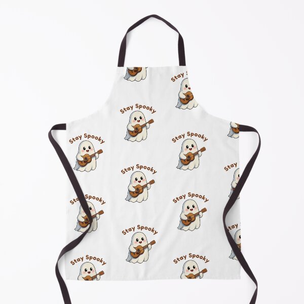 Item preview, Cute Ghost Playing Ukulele – Stay Spooky Halloween Design designed and sold by Inka Moon Design.