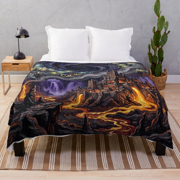 Item preview, Svartalfheim Starry Night Underground Landscape designed and sold by Bad-Decisions-Designs.