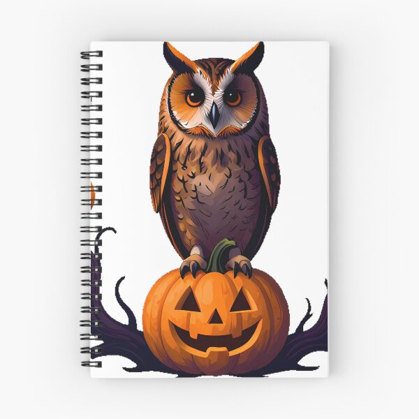 Item preview, Long-Eared Owl on Carved Pumpkin designed and sold by IllumeInk.