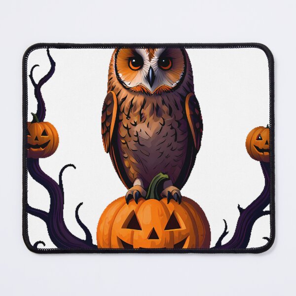 Item preview, Long-Eared Owl on Carved Pumpkin designed and sold by IllumeInk.