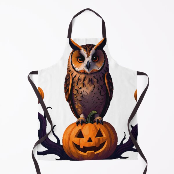 Item preview, Long-Eared Owl on Carved Pumpkin designed and sold by IllumeInk.