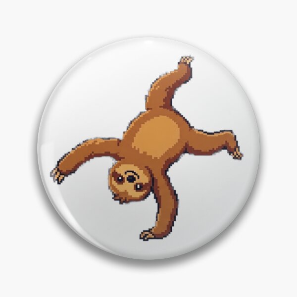 Item preview, 8-Bit Sloth Cartwheel designed and sold by Simsonic.