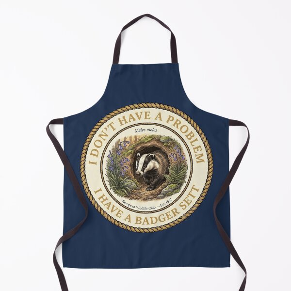 Item preview, I Don't Have a Problem I Have a Badger Sett Badge designed and sold by CalmCapy Co.