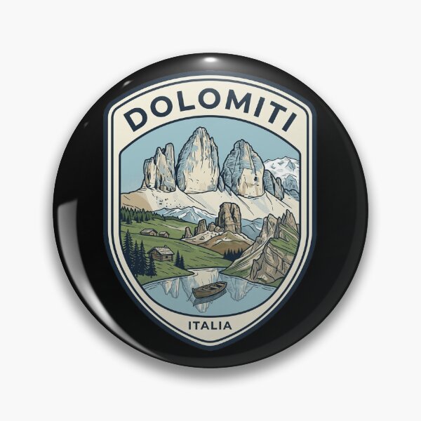 Item preview, Dolomiti Italy Vintage Mountain Travel Badge designed and sold by k3rstman1.