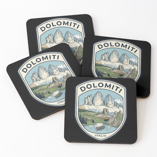 Item preview, Insignia de viaje vintage a las montañas Dolomiti, Italia designed and sold by k3rstman1.
