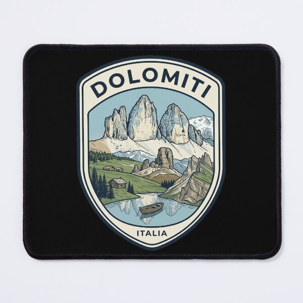 Item preview, Dolomiti Italy Vintage Mountain Travel Badge designed and sold by k3rstman1.