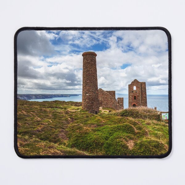 Item preview, Wheal Coates Tin Mine and Chimney on Cornish Clifftop, Cornwall, England designed and sold by Paul Thompson Photography.
