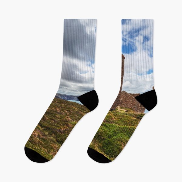 Item preview, Wheal Coates Tin Mine and Chimney on Cornish Clifftop, Cornwall, England designed and sold by Paul Thompson Photography.