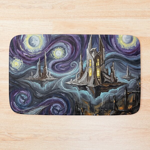 Item preview, Thanagar Starry Night DC Comics Landscape designed and sold by Bad-Decisions-Designs.