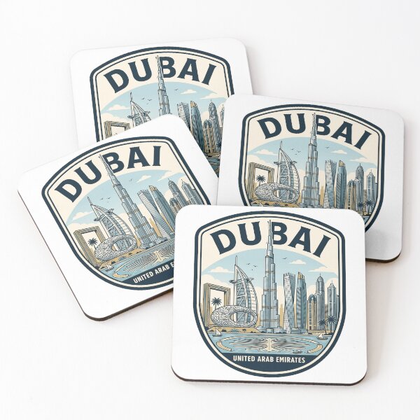 Item preview, Dubai Skyline United Arab Emirates Travel Badge designed and sold by k3rstman1.