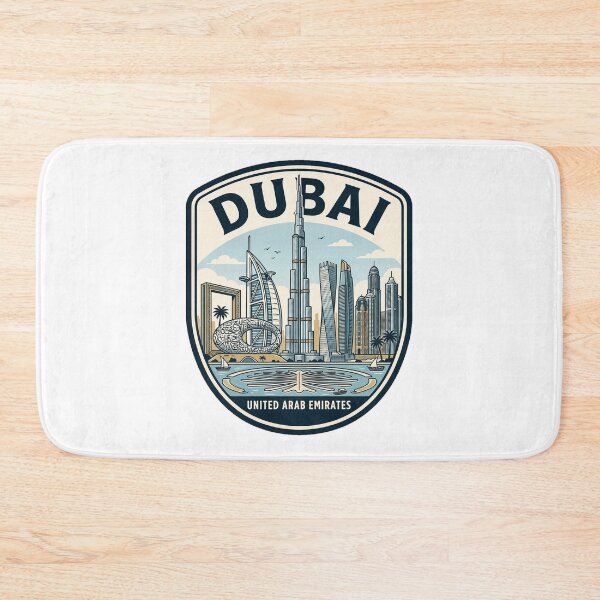 Item preview, Dubai Skyline United Arab Emirates Travel Badge designed and sold by k3rstman1.