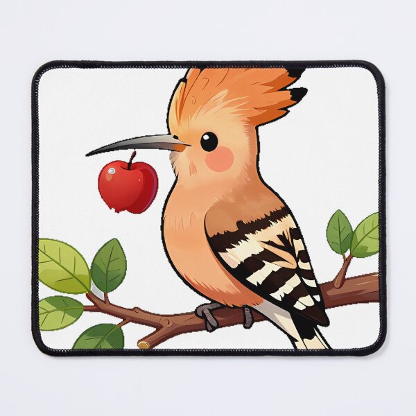 Item preview, Hoopoe with Red Apple designed and sold by pumsquare.