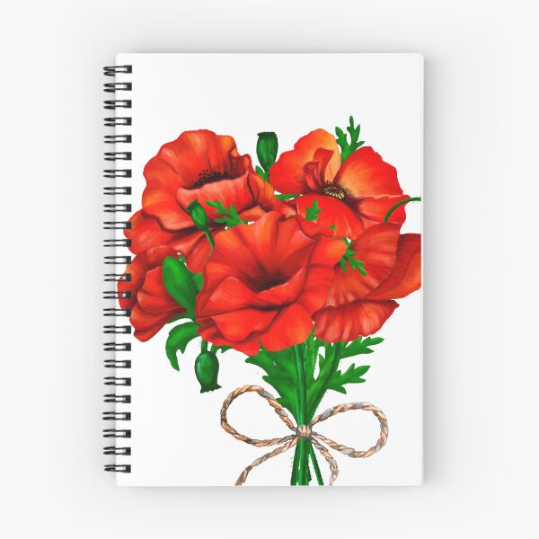 Item preview, Poppy Flowers Bouquet designed and sold by SvetlanaArt.