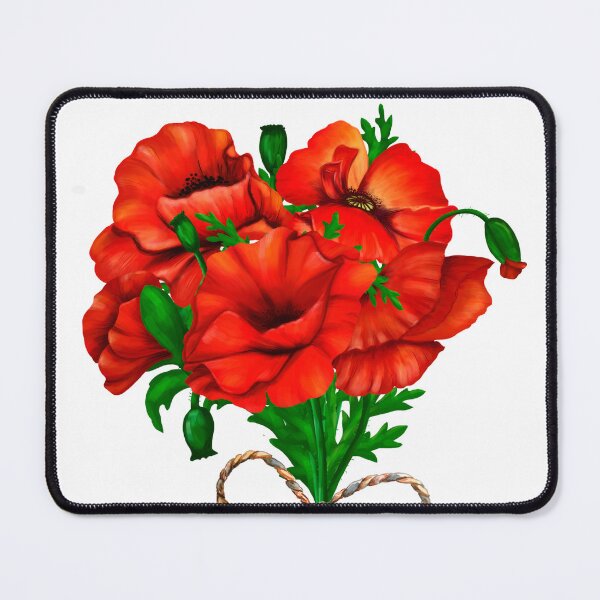 Item preview, Poppy Flowers Bouquet designed and sold by SvetlanaArt.
