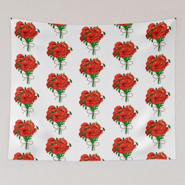 Item preview, Poppy Flowers Bouquet designed and sold by SvetlanaArt.