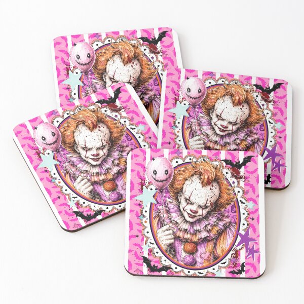 Item preview, Pink Horror Clown Carnival Gothic Nightmare Art designed and sold by NatalieLo79575.