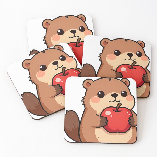 Item preview, Groundhog with Red Apple designed and sold by pumsquare.