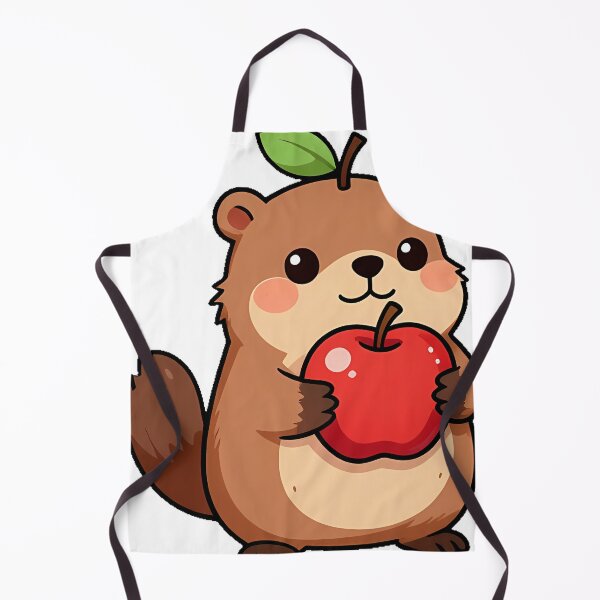 Item preview, Groundhog with Red Apple designed and sold by pumsquare.