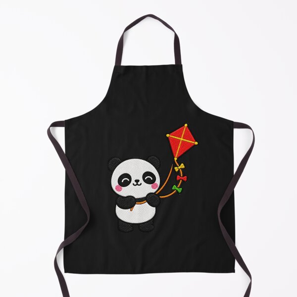 Item preview, Cute Panda Flying Kite Kawaii Embroidery Patch designed and sold by ColorSplash123.