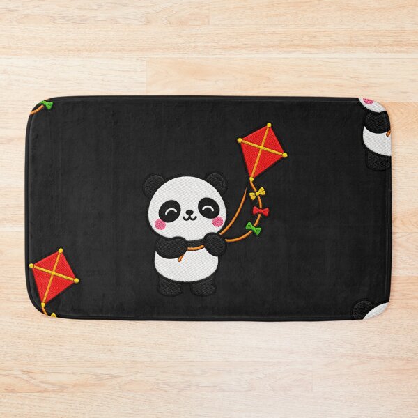 Item preview, Cute Panda Flying Kite Kawaii Embroidery Patch designed and sold by ColorSplash123.