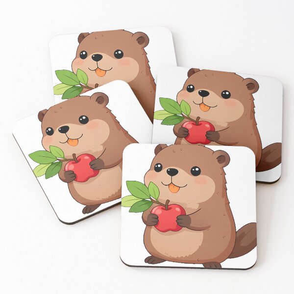 Item preview, Beaver with Apple Branch designed and sold by pumsquare.