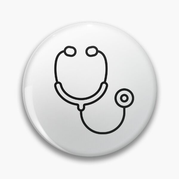 Item preview, Stethoscope Medical Line Art Icon designed and sold by VectorForge Studio.