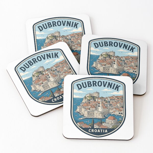 Item preview, Dubrovnik Croatia Retro Travel Badge designed and sold by k3rstman1.
