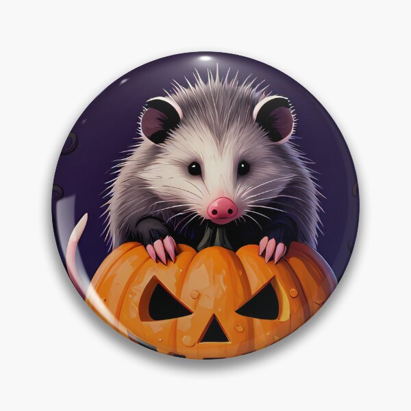 Item preview, Opossum Peeking from Pumpkin designed and sold by IllumeInk.