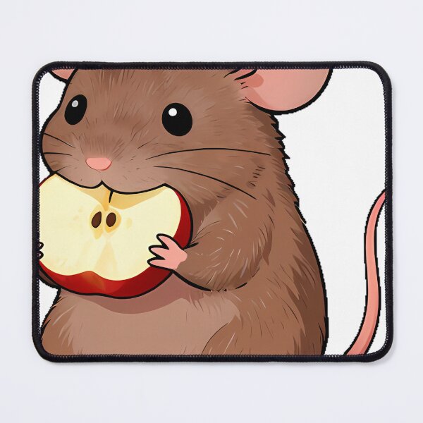 Item preview, Rat Nibbling Apple Slice designed and sold by pumsquare.