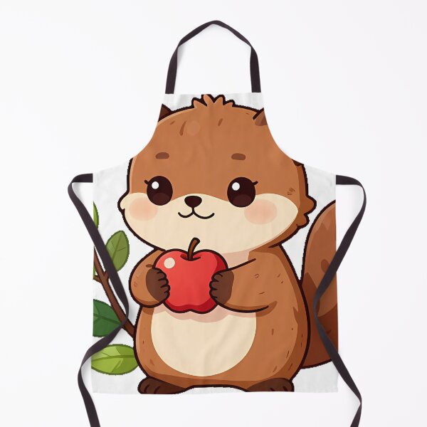 Item preview, Squirrel with Red Apple designed and sold by pumsquare.