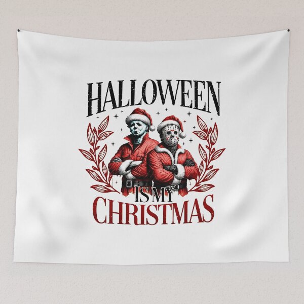Item preview, Horror Santa Duo Holiday Christmas Villain Artwork Design designed and sold by MichaelAr62068.