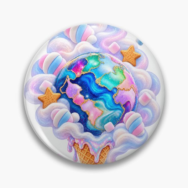Item preview, Fantasy Planet Ice Cream with Marshmallows designed and sold by LiMarchee.