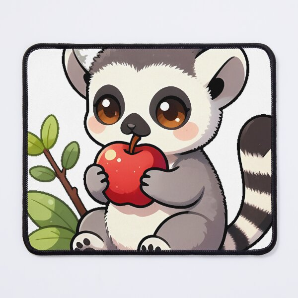 Item preview, Ring-Tailed Lemur Eating Apple designed and sold by pumsquare.