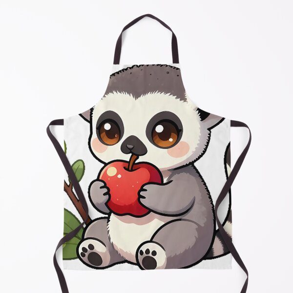 Item preview, Ring-Tailed Lemur Eating Apple designed and sold by pumsquare.