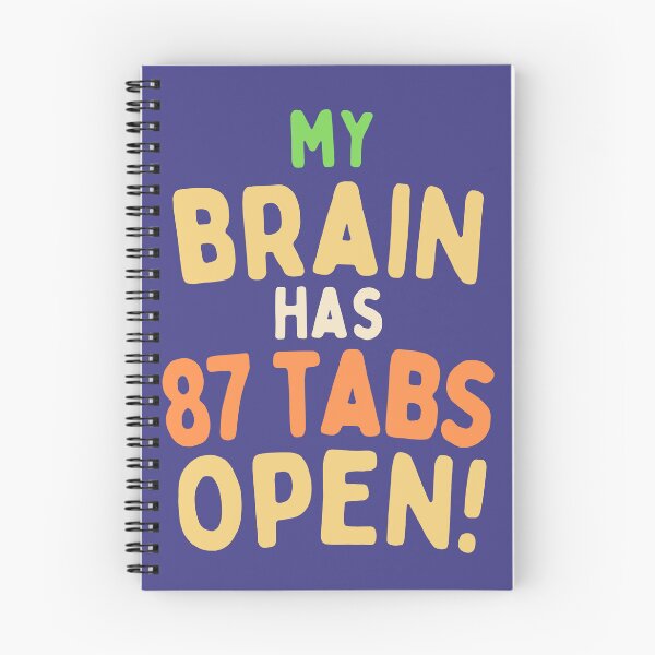 Item preview, My Brain Has 87 Tabs Open Funny Overthinking Quote designed and sold by BellabdO.