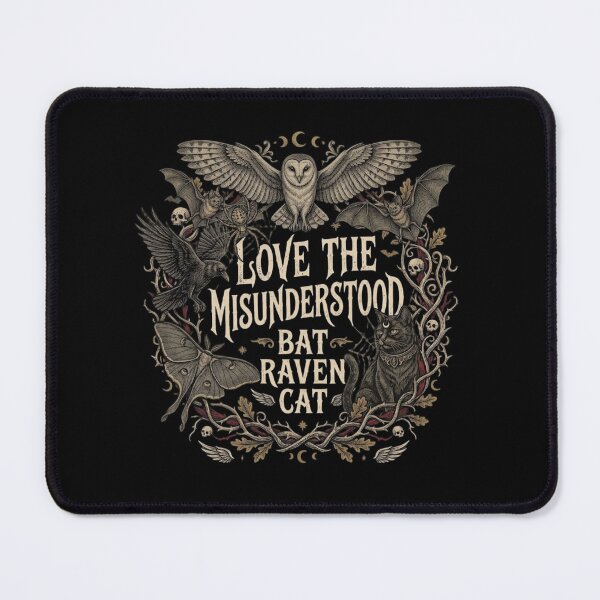 Item preview, Love The Misunderstood Bat Raven Cat designed and sold by Zbixu.