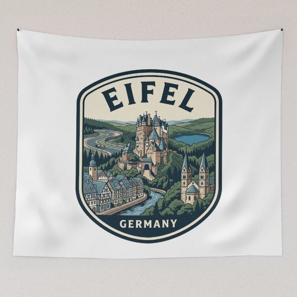 Item preview, Eifel Germany Vintage Travel Badge designed and sold by k3rstman1.