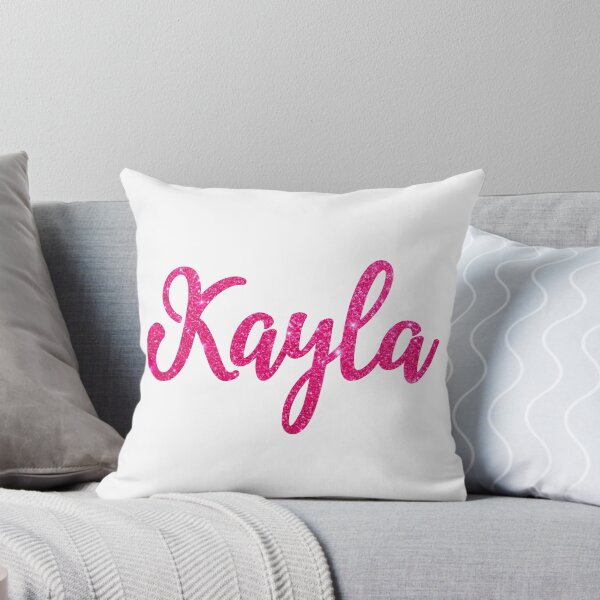 Item preview, Kayla Hot Pink Sparkly Personalised Name Design designed and sold by CamilasPrints.