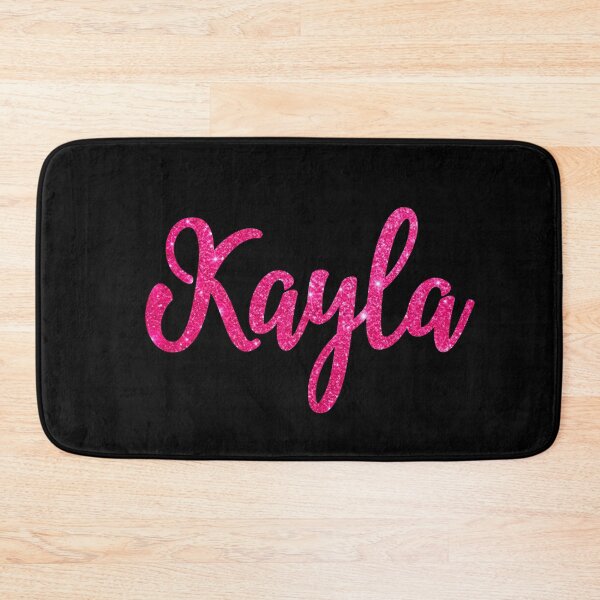 Item preview, Kayla Hot Pink Sparkly Personalised Name Design designed and sold by CamilasPrints.