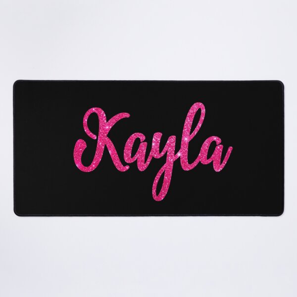 Item preview, Kayla Hot Pink Sparkly Personalised Name Design designed and sold by CamilasPrints.