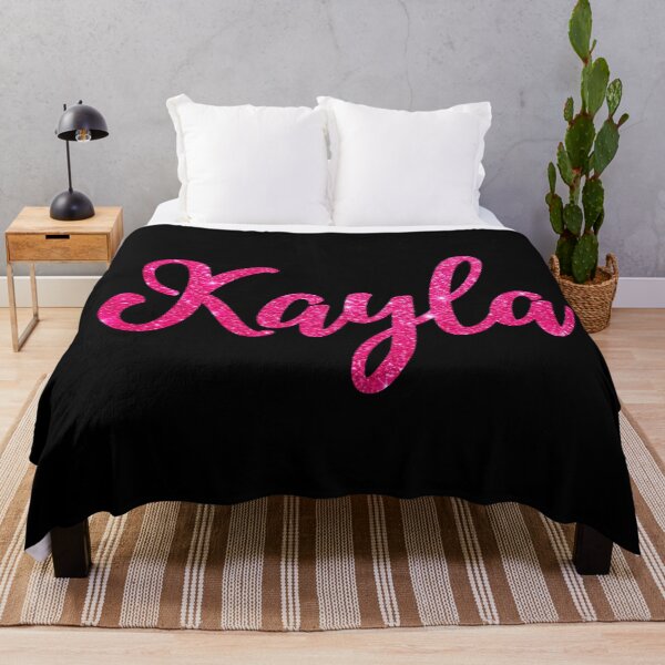 Item preview, Kayla Hot Pink Sparkly Personalised Name Design designed and sold by CamilasPrints.