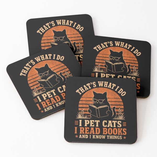 Item preview, Cat Reading Retro Cat designed and sold by Mi-Zouhra.