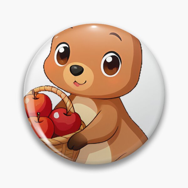 Item preview, Kangaroo with Apple Basket designed and sold by pumsquare.