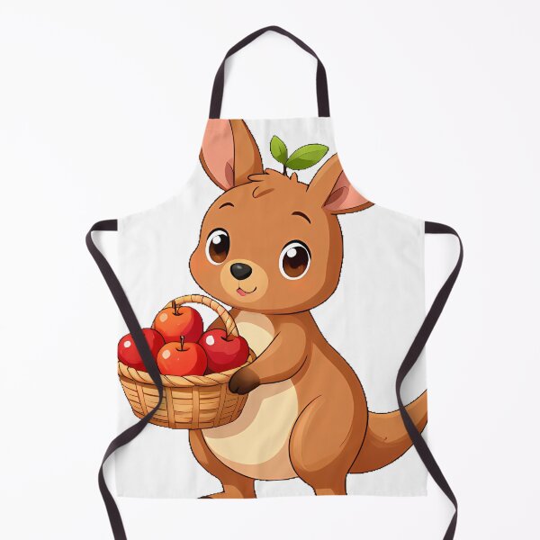 Item preview, Kangaroo with Apple Basket designed and sold by pumsquare.
