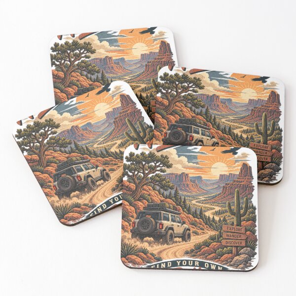Item preview, Chase Horizons Find Your Own Path Desert Off-Road Adventure designed and sold by @SHINTOSARTSTORE.