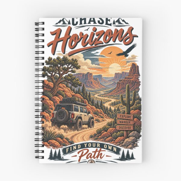 Item preview, Chase Horizons Find Your Own Path Desert Off-Road Adventure designed and sold by @SHINTOSARTSTORE.