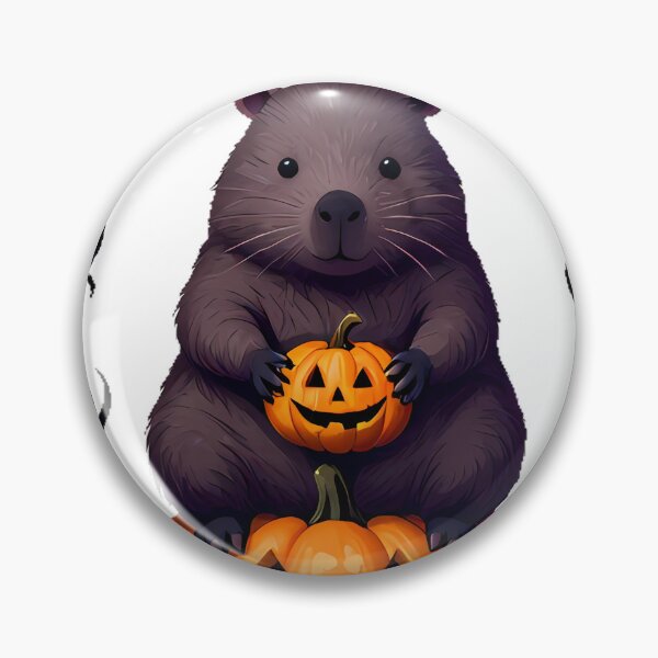 Item preview, Wombat on Carved Pumpkin designed and sold by IllumeInk.