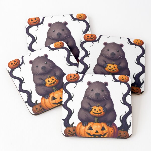Item preview, Wombat on Carved Pumpkin designed and sold by IllumeInk.