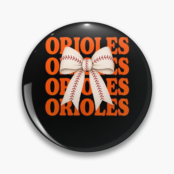 Item preview, Baltimore Orioles Baseball Bow designed and sold by Mi-Zouhra.