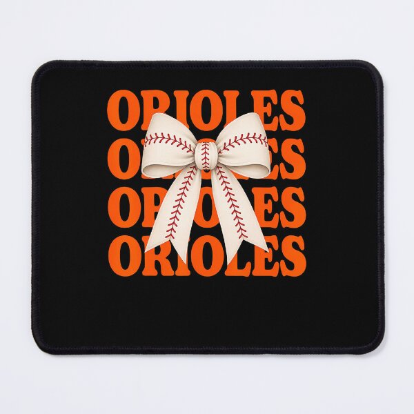 Item preview, Baltimore Orioles Baseball Bow designed and sold by Mi-Zouhra.